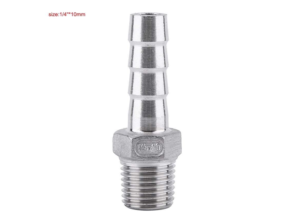 Laxiscreed Conector De Mangueira Em Aço Inoxidável Com Rosca Para Diversos Diâmetros