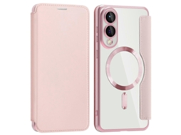Capa De Couro Para Samsung Galaxy S25 Edge Compatível Com Magsafe Com Bloqueio Rfid