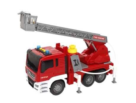 Camião de Bombeiros de Fricção com Luz e Som 1:10 SPEED & GO