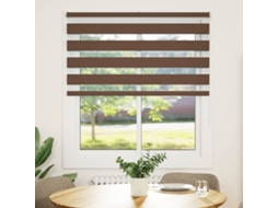 Maison Exclusive - Cortina De Zebra 130x150 Cm Largura Do Tecido 125,9cm Poliéster