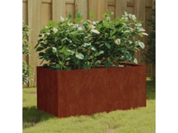 Vidaxl Vaso/floreira 80x40x40 Cm Aço Corten
