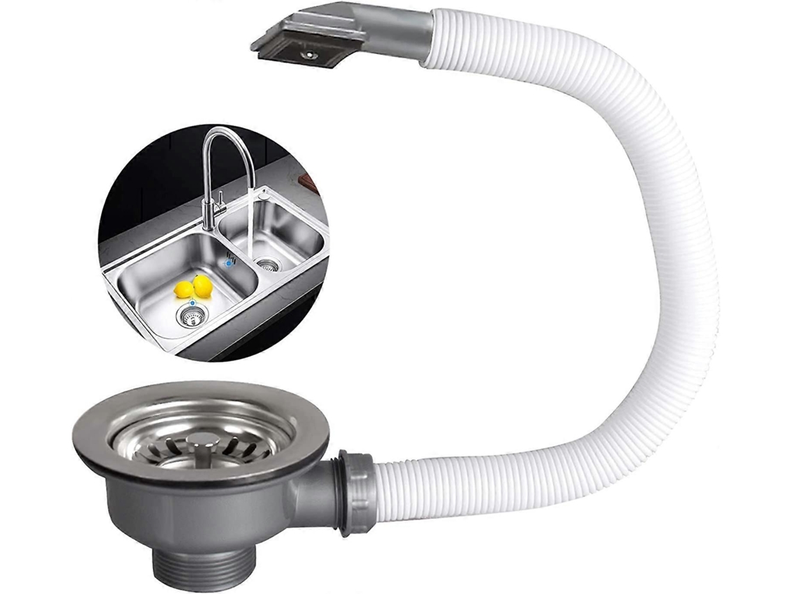 Colador de Canasta para Fregadero de Cocina de Acero Inoxidable Sink Series Con Tapón Antideslizante Y Resistente a La Corrosión