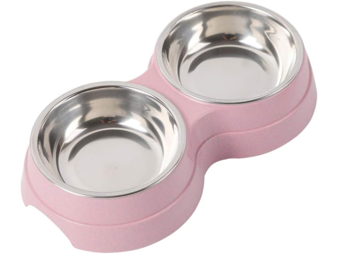 Comedouro Lento para Animais de Estimação, Ecológico com Tapetes de Borracha Antiderrapantes, Tigela de Aço Inoxidável para Fácil Limpeza AQUAFORGE