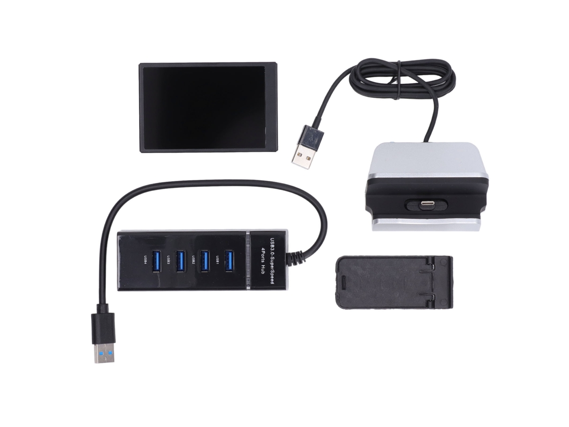 Monitor de Computador 3.5 Polegadas USB com Ajuste de Brilho e Rotação 360° | S/MARCA