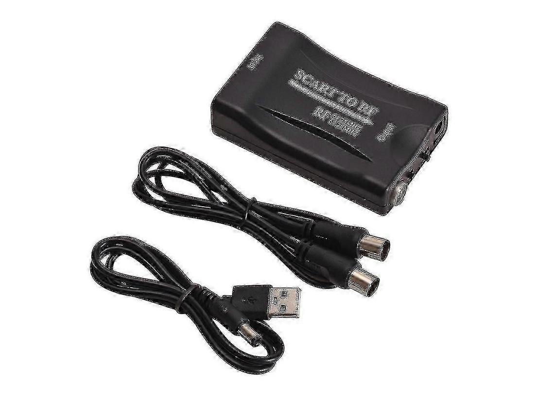 Adaptador conversor coaxial Slowmoose SCART para RF de sinal digital SCART para sinal RF analógico