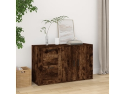 Aparador 100x33x59,5 cm Derivados de Madera de Roble Ahumado