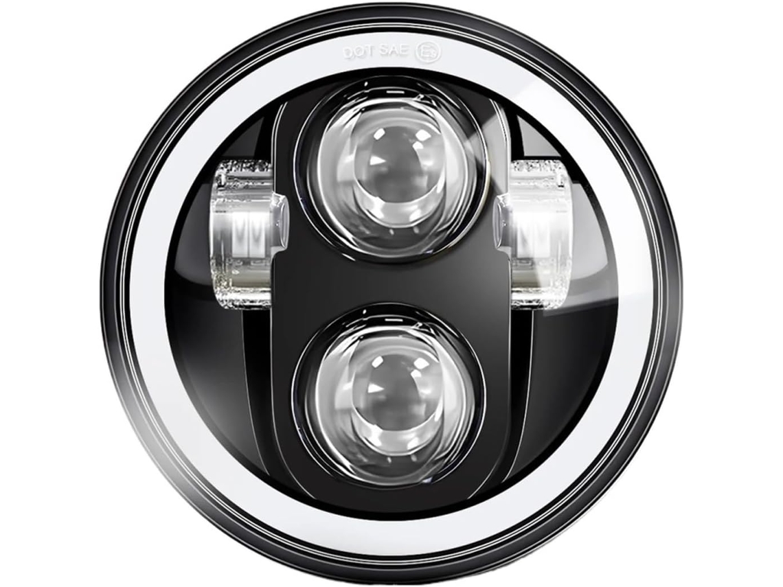 Farol de Led para Motocicletas e Caminhões com Luz Alta Condições Climáticas Adversas Ou Chuva Garante