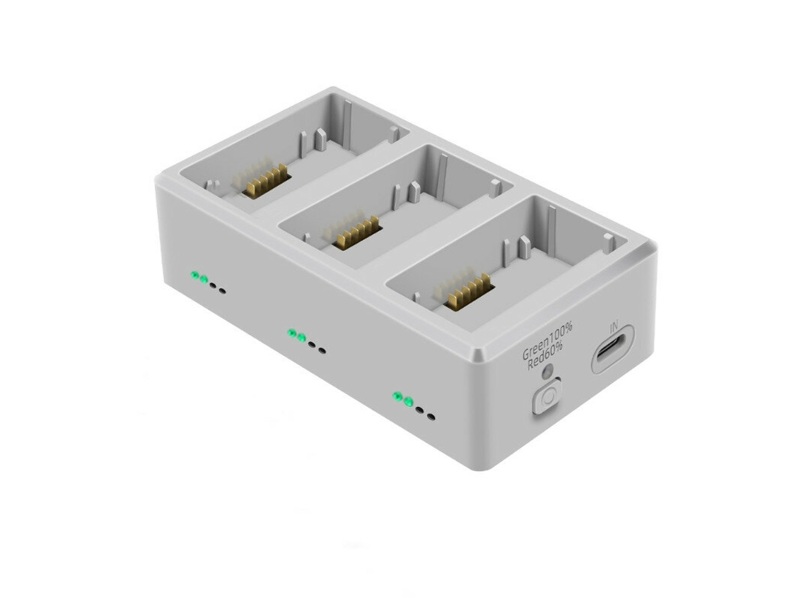 Hub de carregamento rápido inteligente 3 em 1 Yx para 3 baterias, carregador rápido USB para drone quadricóptero DJI Mini 3 Pro RC. MDUG