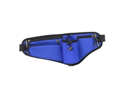 Bolsa Cintura Para Corrida Ajustável Com Suporte Para Garrafa De Água E Bolso Impermeável
