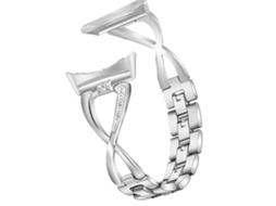 Bracelete de Metal Decoração de Strass para Google Pixel Watch Dinheiro