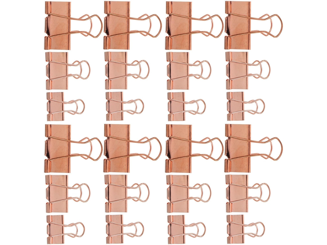 Partykindom Conjunto De 42-clipes Metálicos Portáteis E Compactos Para Documentos Pequenos, Versáteis E Elegantes Para