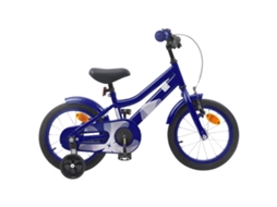Vidaxl Bicicleta Infantil 14 Polegadas Para 3 A 5 Anos Azul Escuro