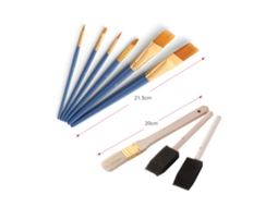 Set De 25 Pincéis Para Acrílico Óleo Acuarela Gouache Artista