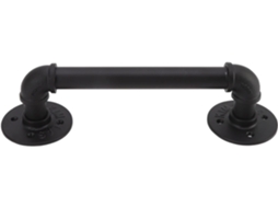 Puxador De Porta Simples Em Ferro, Com Personalidade, Preto, Para Armário, Porta De Madeira, Puxador Decorativo Em Tubo