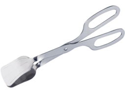Pinça Para Alimentos Em Aço Inoxidável Prateado, Prática E Fácil De Transportar, Com Clipe Resistente Ao Calor Para