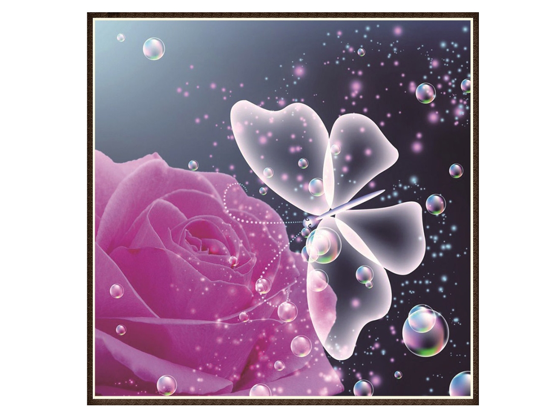 Diy Pintura de Diamante Borboleta para Decoração de Ambiente