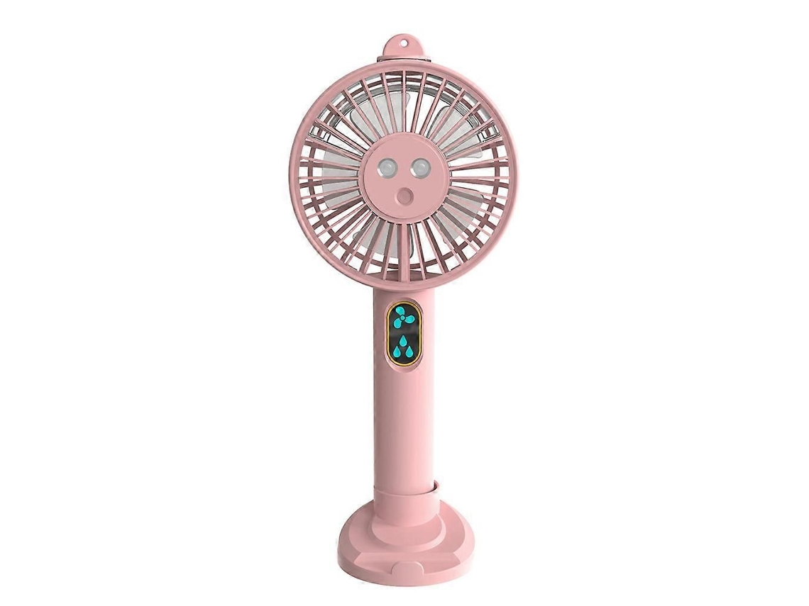 Ventilador Portátil Com Névoa, Mini Recarregável A Bateria