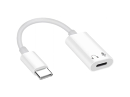 Adaptador de Áudio para Dispositivos Usb c, Fone Ouvido Usb c 3,5 Mm com Suporte Função Voz, Indicador Luminoso Funcionamento e Alta Definiç AQUAFORGE