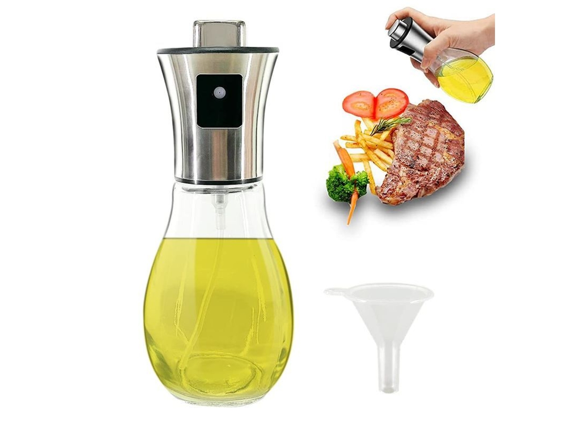 Omni-botella Spray De Aceite De Oliva 200ml Vidro Transparente Dispensador Portátil De Aceite Para Cozinha