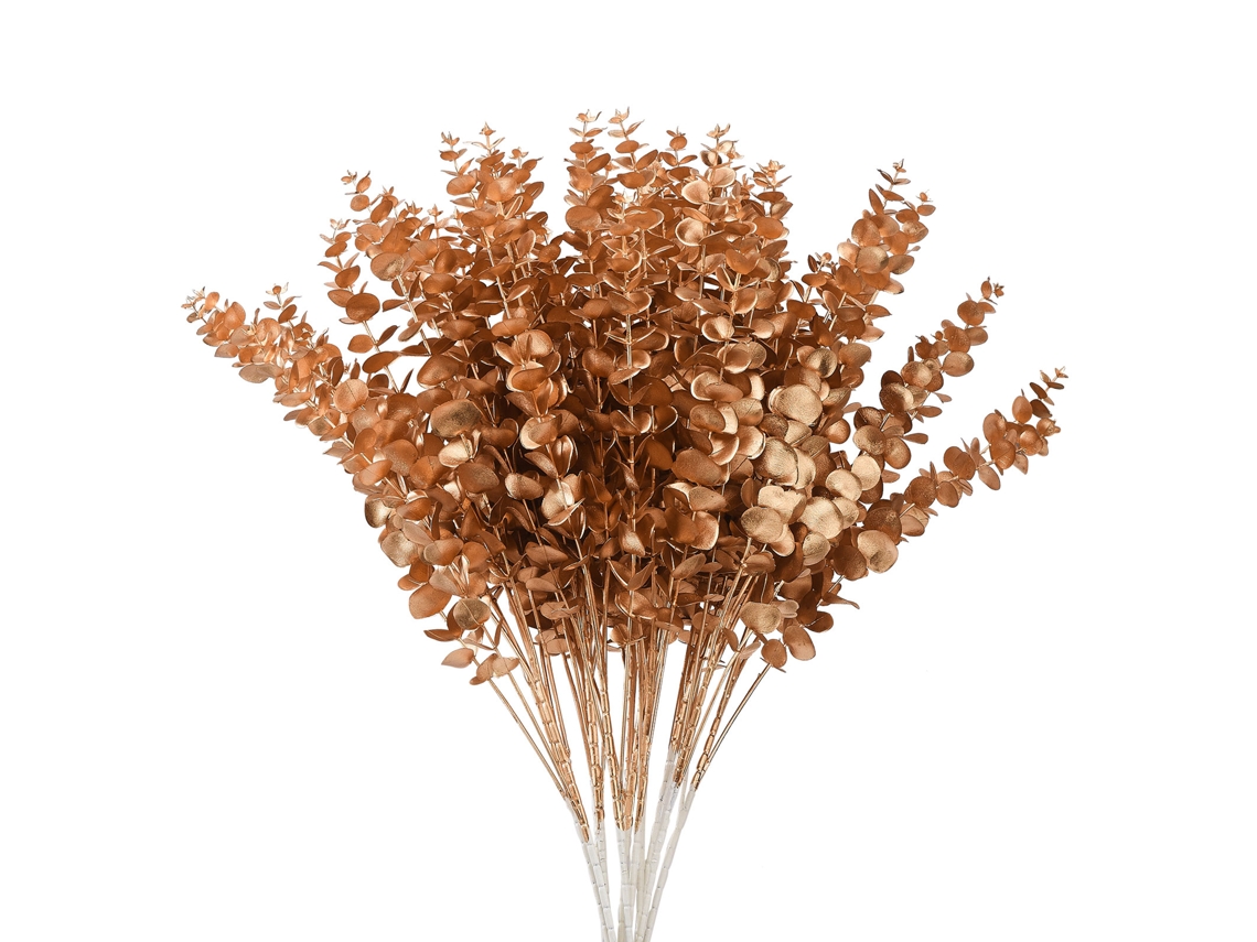 Laxiscreed Vaso De Eucalipto Dourado Pack Com 6 Peças Para Decoração Elegante