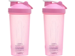Copos de Mistura Esportivos SFUSHOS, 600ml, plástico, rosa, portátil e prático