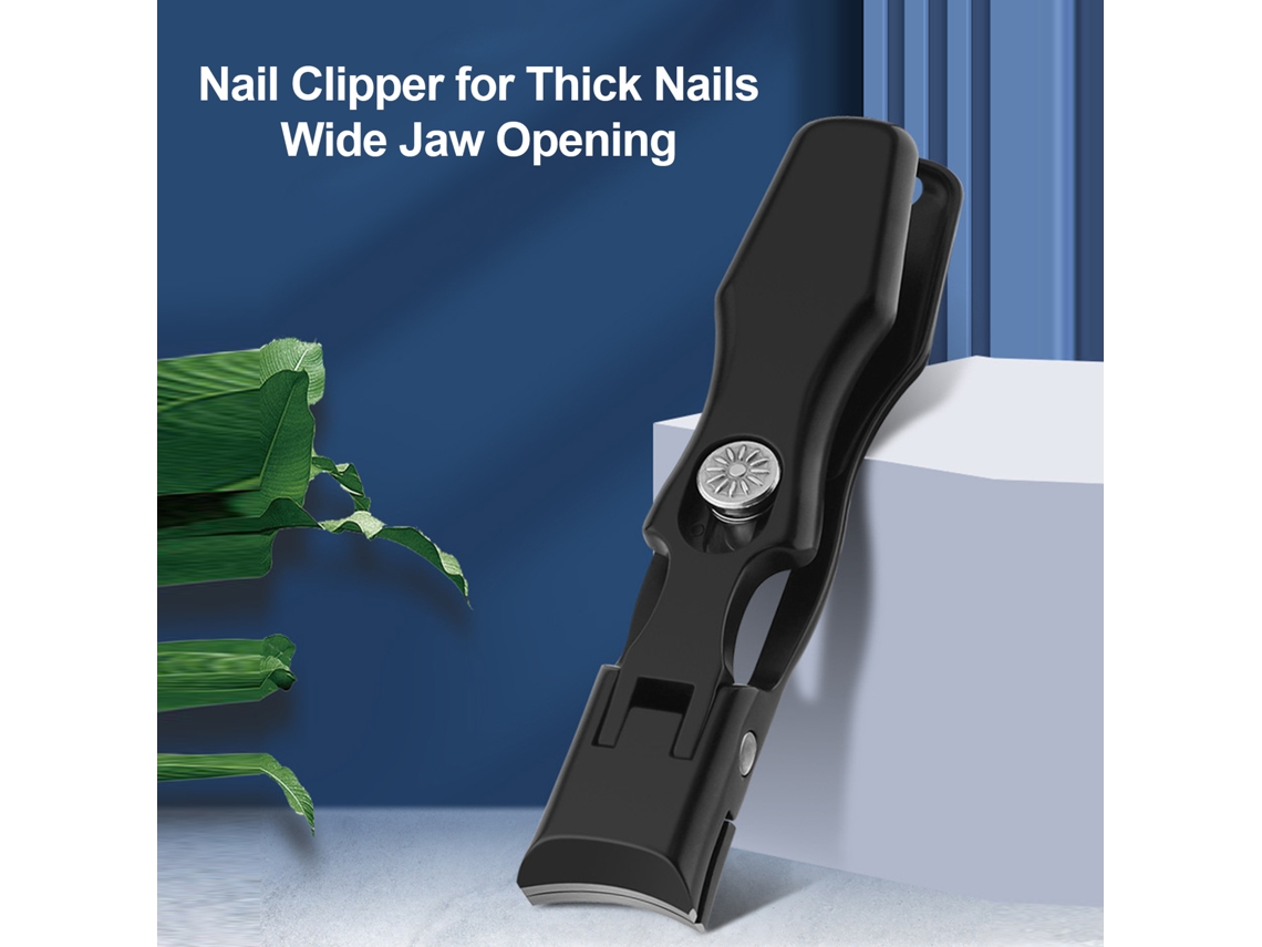 Tesoura De Unhas Para Unhas Grossas Com Catcher Anti-splash Abertura Larga De 16mm Aço Inox Ergonômica