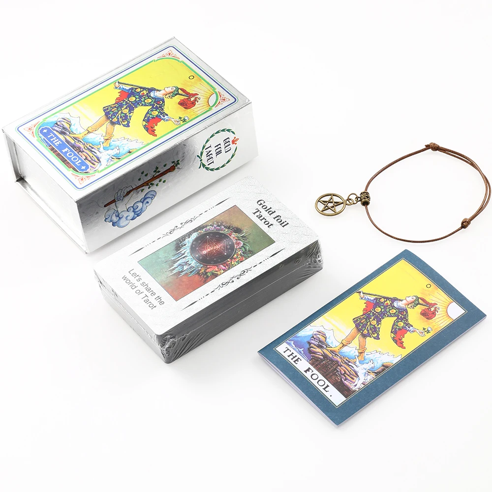 Cartas De Tarô De Plástico, Cartas Em Inglês, À Prova D'água, Jogo De Adivinhação E Interação Emocional Para Meninas.