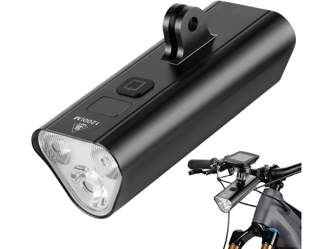 Farol De Bicicleta Recarregável, À Prova D'água, Equipamento