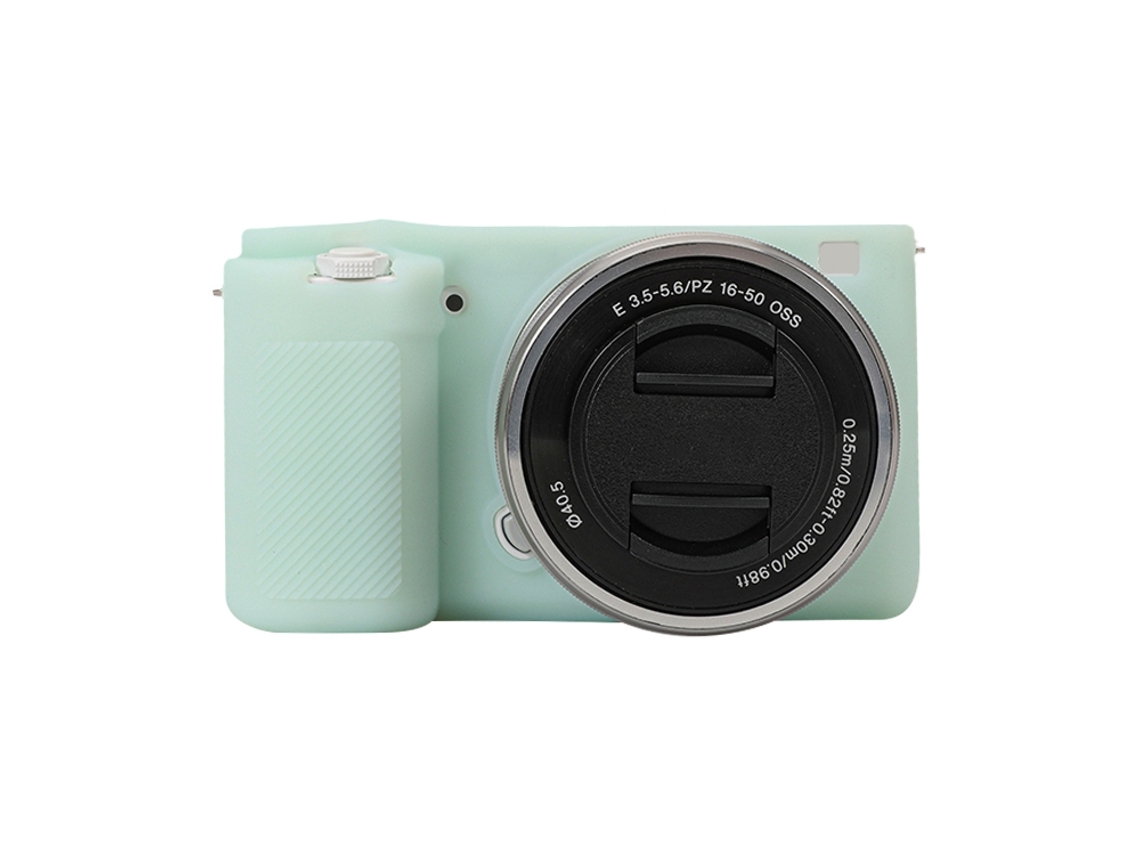 Capa Protetora de Silicone Macio para Sony Zv e10 Verde Claro XIAOMOYU