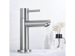 Lurelia Misturador Lavatório, Monocomando, Cinza, Inox, Para Casa De Banho