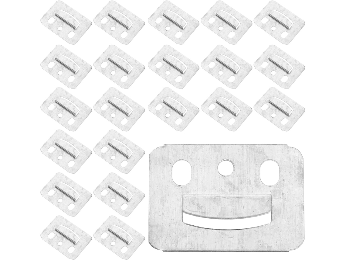 Suportes De Embutir Cabilock 44x31 Mm Galvanizados, Pacote Com 100 Unidades, Para Painéis De Parede E Móveis Fixações