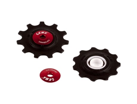 Cema Shimano/sram Full Ceramic Pulley Wheels Vermelho 9-11s