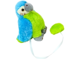Papagaio De Pelúcia Azul Realista, Leve E Confortável, Ideal Para