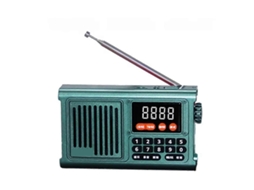 Rádio Portátil de Emergência AQUAFORGE com Bluetooth e Caixa de Som Azul
