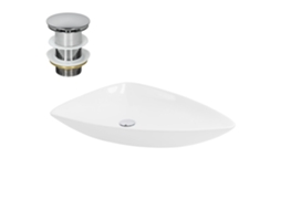 Lavatório ML-DESIGN (69 x 46 x 13 - Cerâmica - Branco)