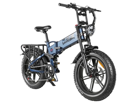 Bicicleta Elétrica SAMEBIKE Rs-A02 Dobrável Off Road E-Bike 48V 17Ah Bateria 1200W Motor