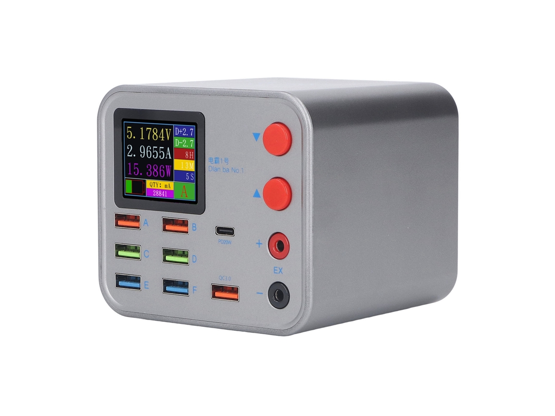 Estação De Carregamento Usb Laxiscreed 150w Com Qc3.0 Para Carregamento Rápido E Eficiente