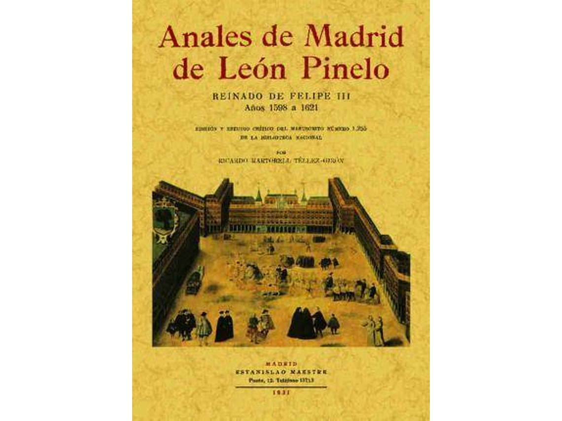 Livro Anales De Madrid De León De Pinelo de León Pinelo (Espanhol)