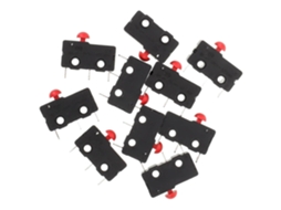 Pacote Com 10 Microinterruptores De Limite Para Eletrodomésticos, Fabricados Em Ppa.