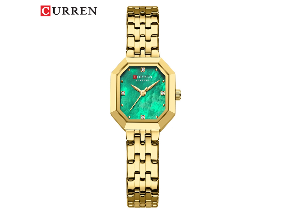 Relógio Feminino Estiloso, Com Mostrador Em Madrepérola, Elegante E Colorido.