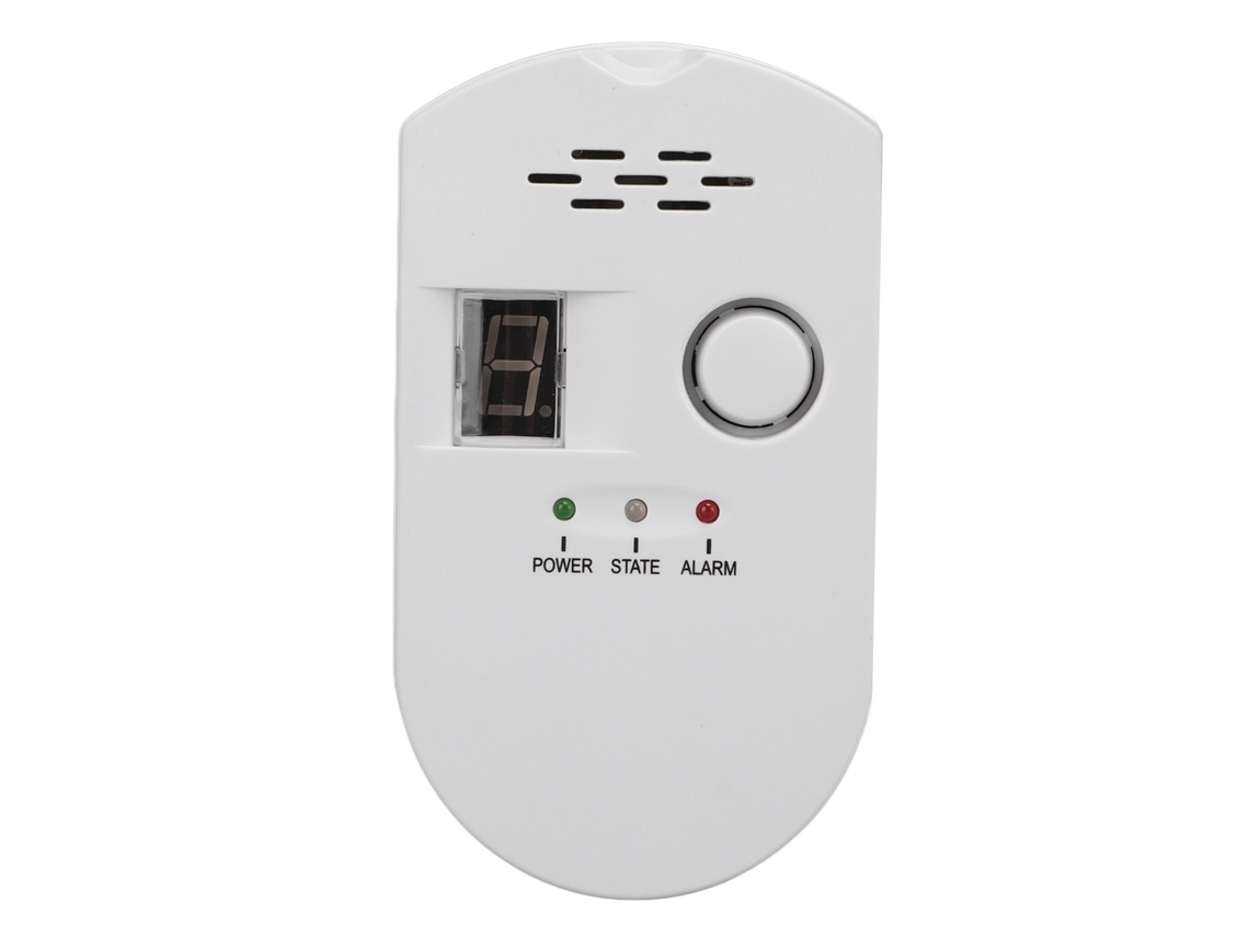 Detector De Gás Inflamável Com Tela Digital Sensível Znazco1013