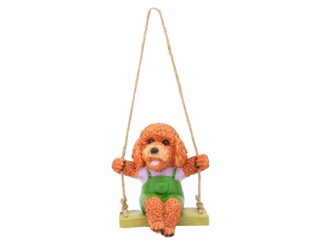 Decoração Jardim LAXISCREED Urso Teddy Suspenso Marrom
