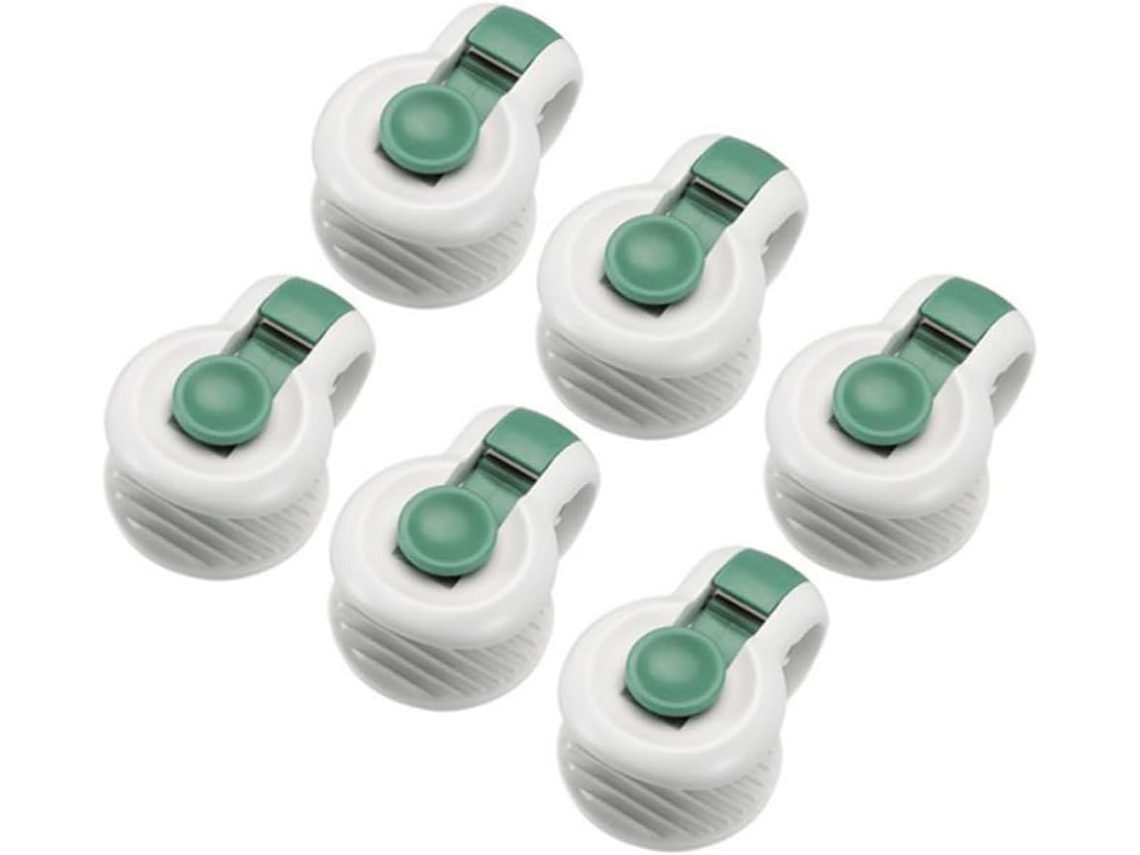 Yeacher 6-clips para capa de edredom, sem alfinetes, para manter as bordas no lugar, Fixadores de Duvet, Clips