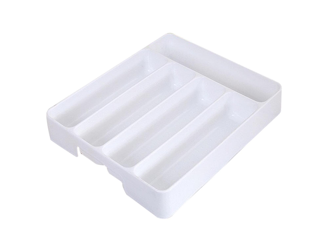 Organizador de gavetas de cozinha, bandeja, colher e divisor de talheres, caixa de armazenamento de acabamento, talheres de cozinha St Slowmoose