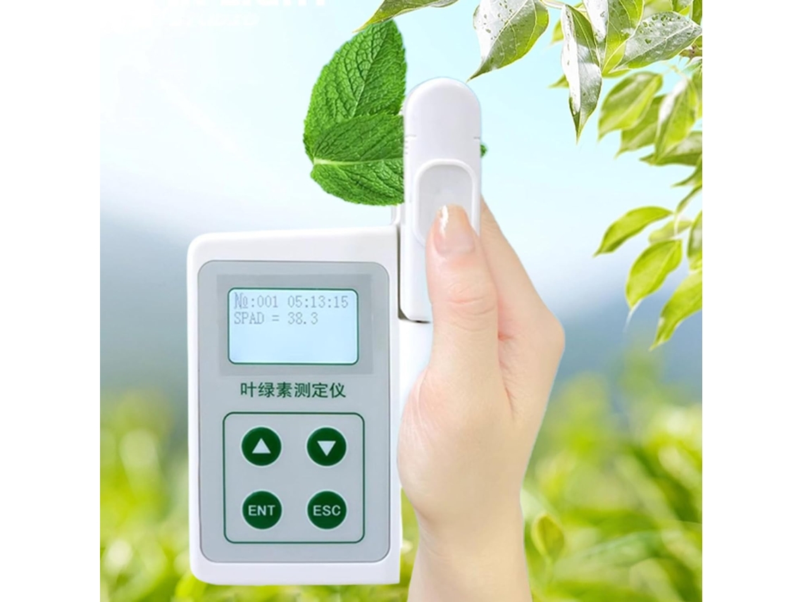 Medidor De Clorofila Portátil 4em 1, Com Medição Spad Precisa E Monitoramento Da Temperatura Foliar Para