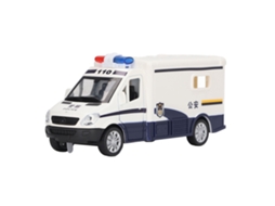 Mali brinquedo de Veículo Policial para Crianças com 4 Portas Abertas Luz Som Liga Pull Back