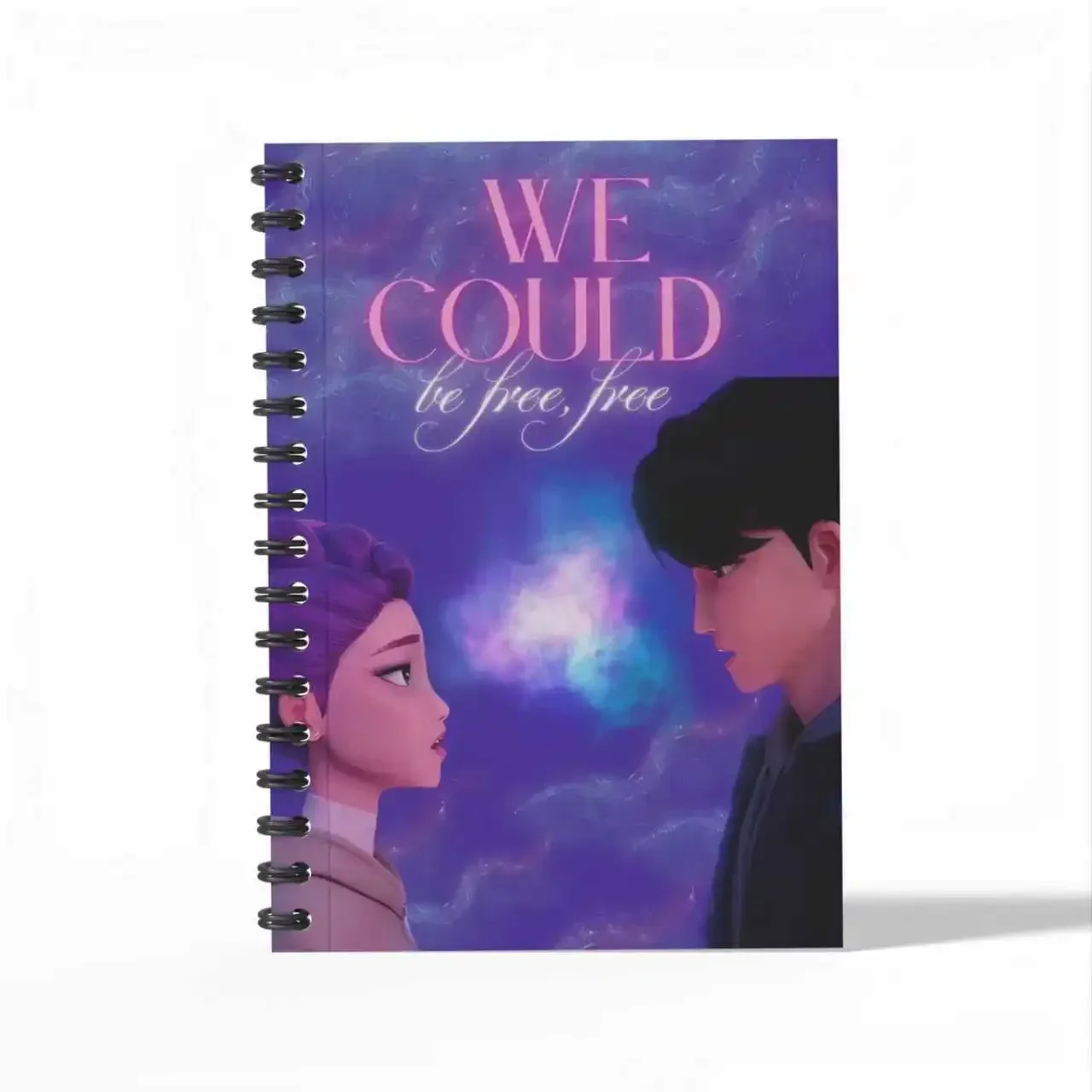 Conjunto De 2 Cadernos Espirais Com Desenho Animado Caçadores Demônios, Diário Portátil Para Estudantes E Meninas, Artigos Papelar-aquaforge