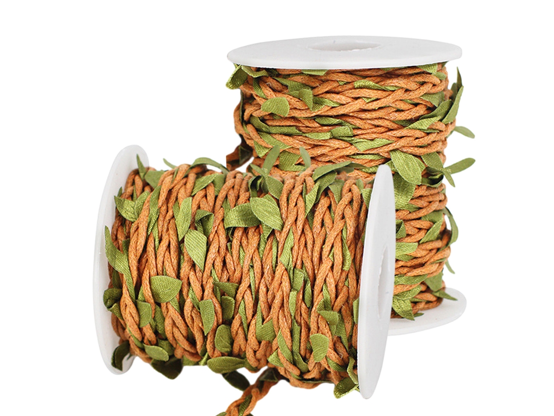 2 Rolos Cordão de Juta Verde 5Mm Fita para Decoração e Artesanato NEVEANCE