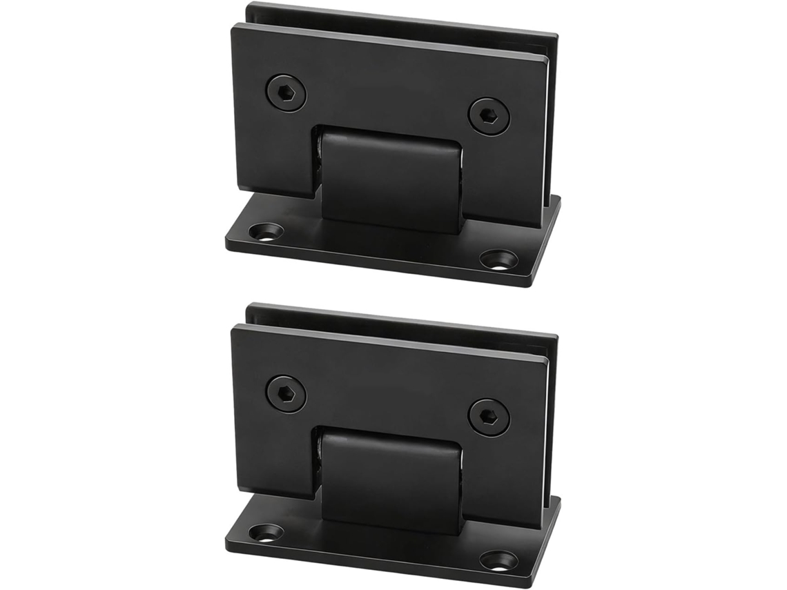 2 Dobradiças Para Porta De Box Com Juntas, Clipe Para Armário De Vidro, Peças De Reposição Para Móveis Em Aço Inoxidável