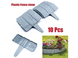 Parede De Pedra Imitada Para Borda De Jardim